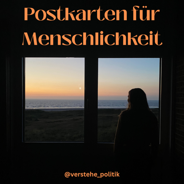 Postkarte für Menschlichkeit